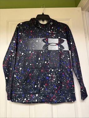 Under Armour Kid’s Black Splatter Performance Hoodie